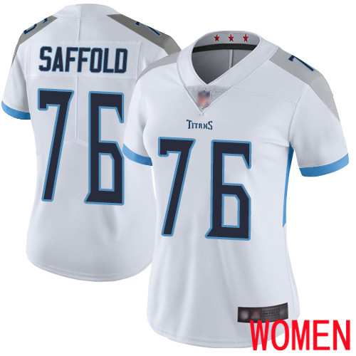 Tennessee Titans Limited White Women Rodger Saffold Road Jersey NFL Football #76 Vapor Untouchable->women nfl jersey->Women Jersey